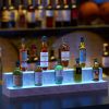 LED Lighted Liquor Bottle Display Shelf, 37 Inch Bar Display Shelf