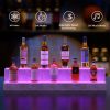 LED Lighted Liquor Bottle Display Shelf, 37 Inch Bar Display Shelf